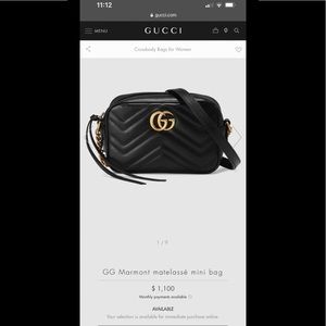 Gucci GG Marmont matelasse mini bag